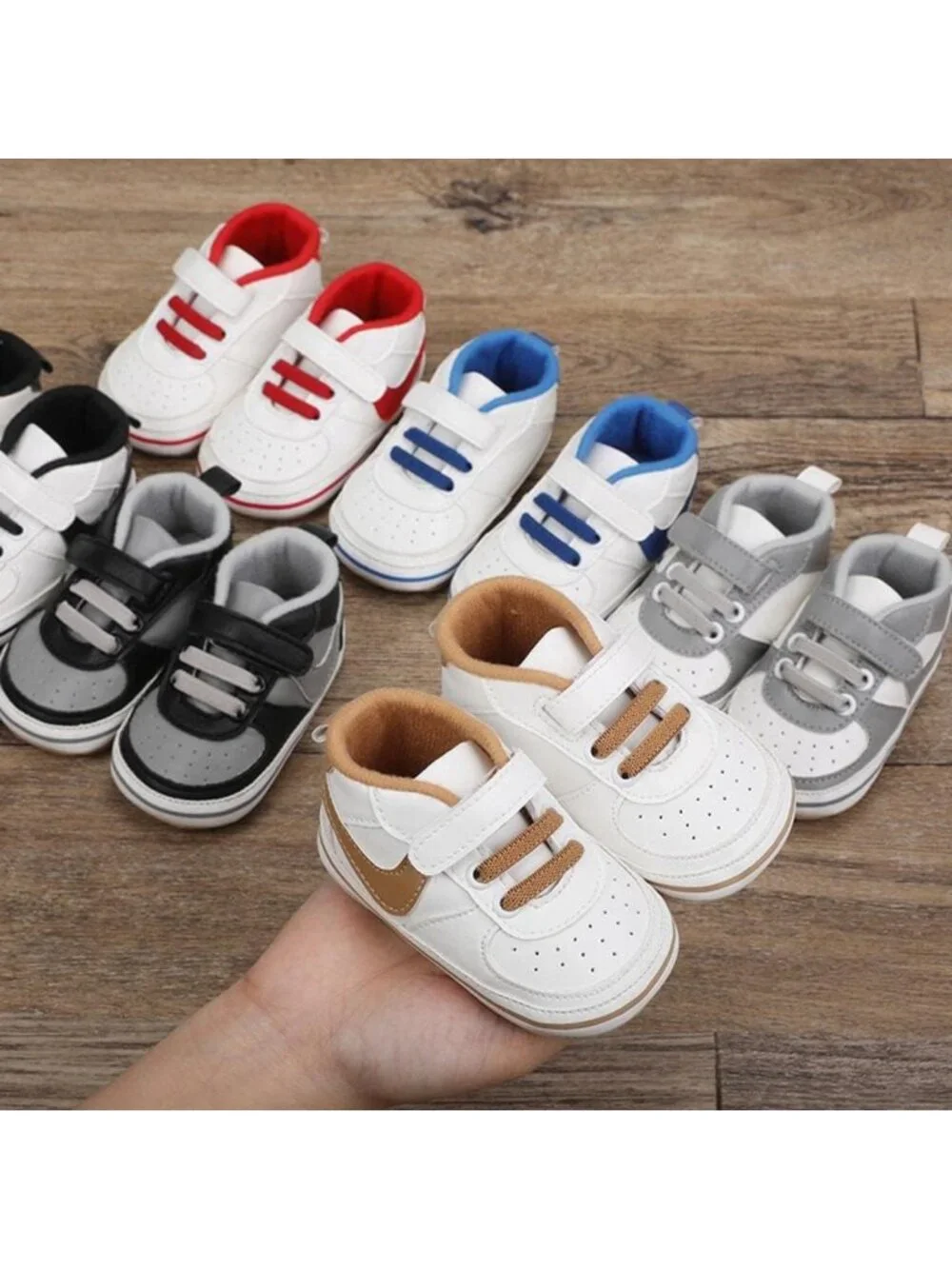Unisex Baby Sneakers for Boys & Girls - Non-Slip Soft Sole Crib First Walkers
